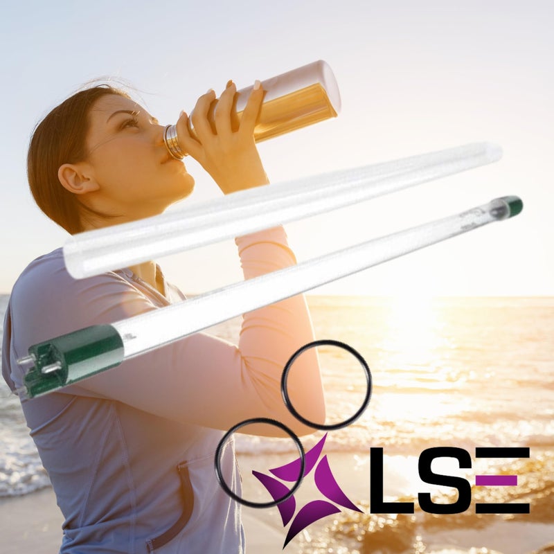 LSE Lighting S810RL & QS-810 UV Lamp and Quartz Sleeve Combo â€“ 40W High Output Replacement for UV Water Systems â€“ Includes O-Rings â€“ Designed in USA - Image 5